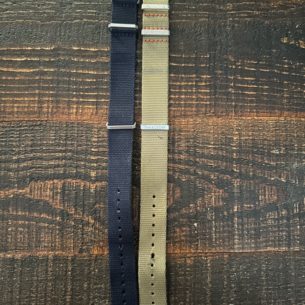 Navy and Olive Watch Band Straps 20MM